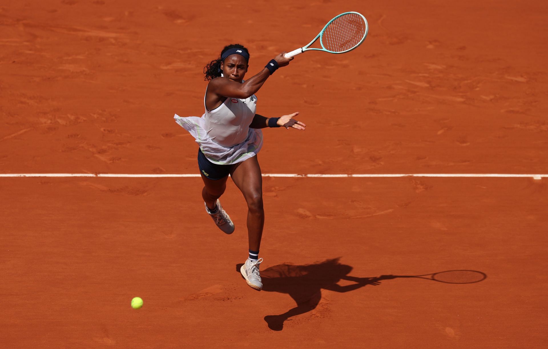 Coco Gauff at the 2024 French Open. Photo: Getty