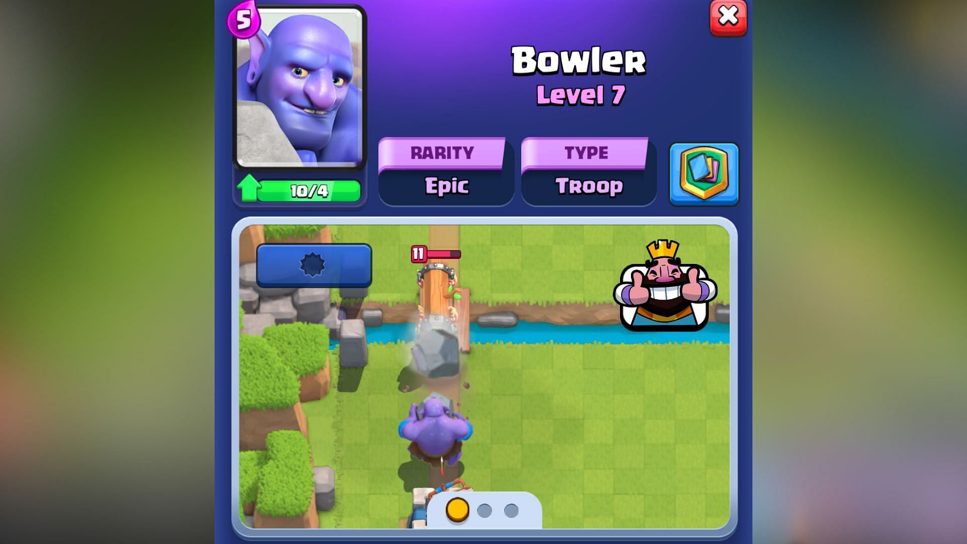 Bowler in Clash Royale (Image via SuperCell)
