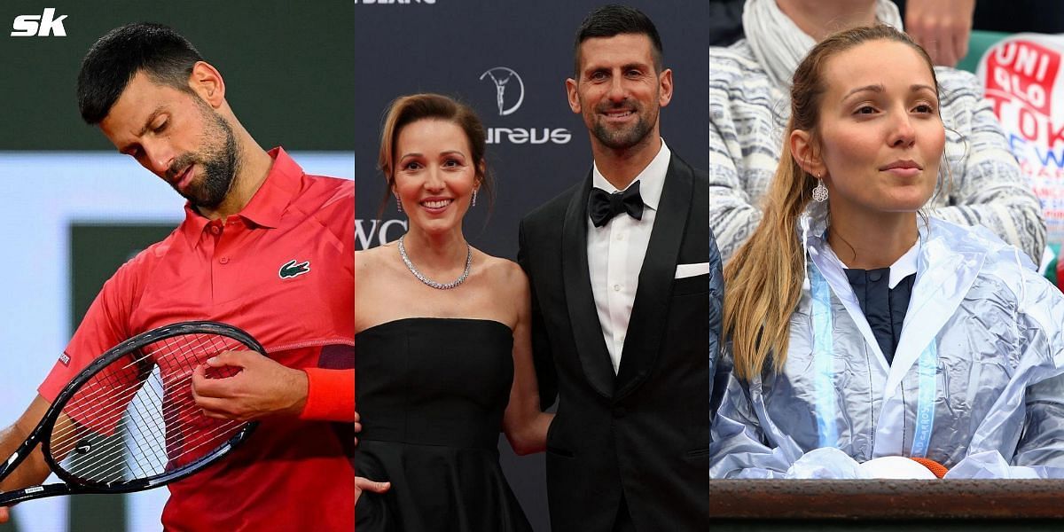 Fans were amused by Novak Djokovic and wife Jelena