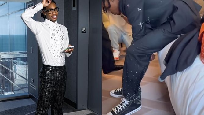 College hoops fans left debating over Kentucky star Robert Dillingham’s sneaker choice for 2024 NBA draft: “Messed up,” “Solid move”