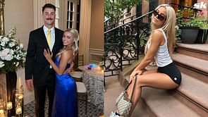 "To the Big Apple I go" - Paul Skenes' girlfriend Olivia Dunne rocks black and white off-shoulder corset dress in NYC