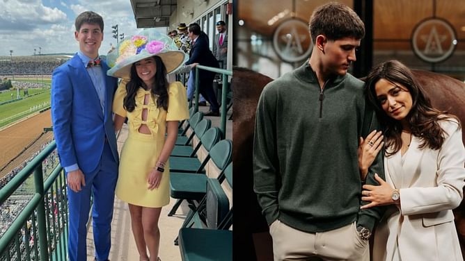 PHOTO: Kentucky star Reed Sheppard’s GF Brailey stuns in white coord with vibrant Chanel bag ahead of 2024 NBA draft