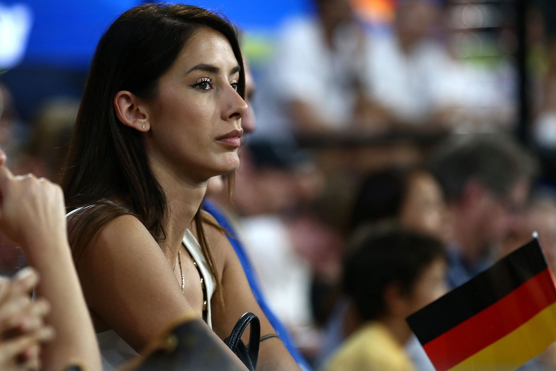 Alexander Zverev&#039;s ex-girlfriend Brenda Patea attending a match featuring the German