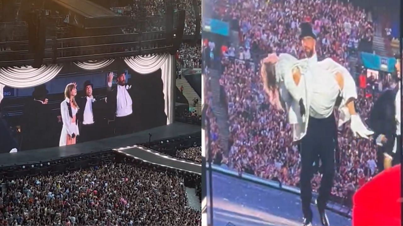 WATCH: Taylor Swift brings out Travis Kelce for surprise performance during London Eras Tour concert