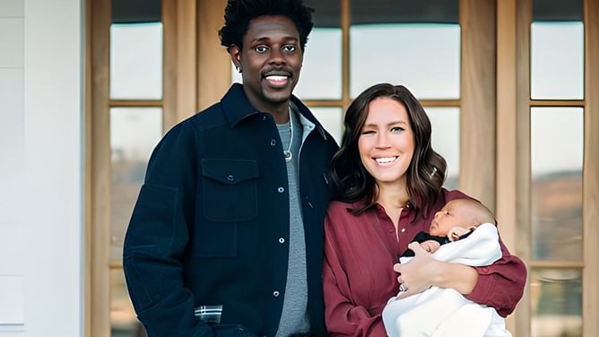 Jrue Holiday's wife Lauren Holiday shares picture of her husband holding son on championship podium