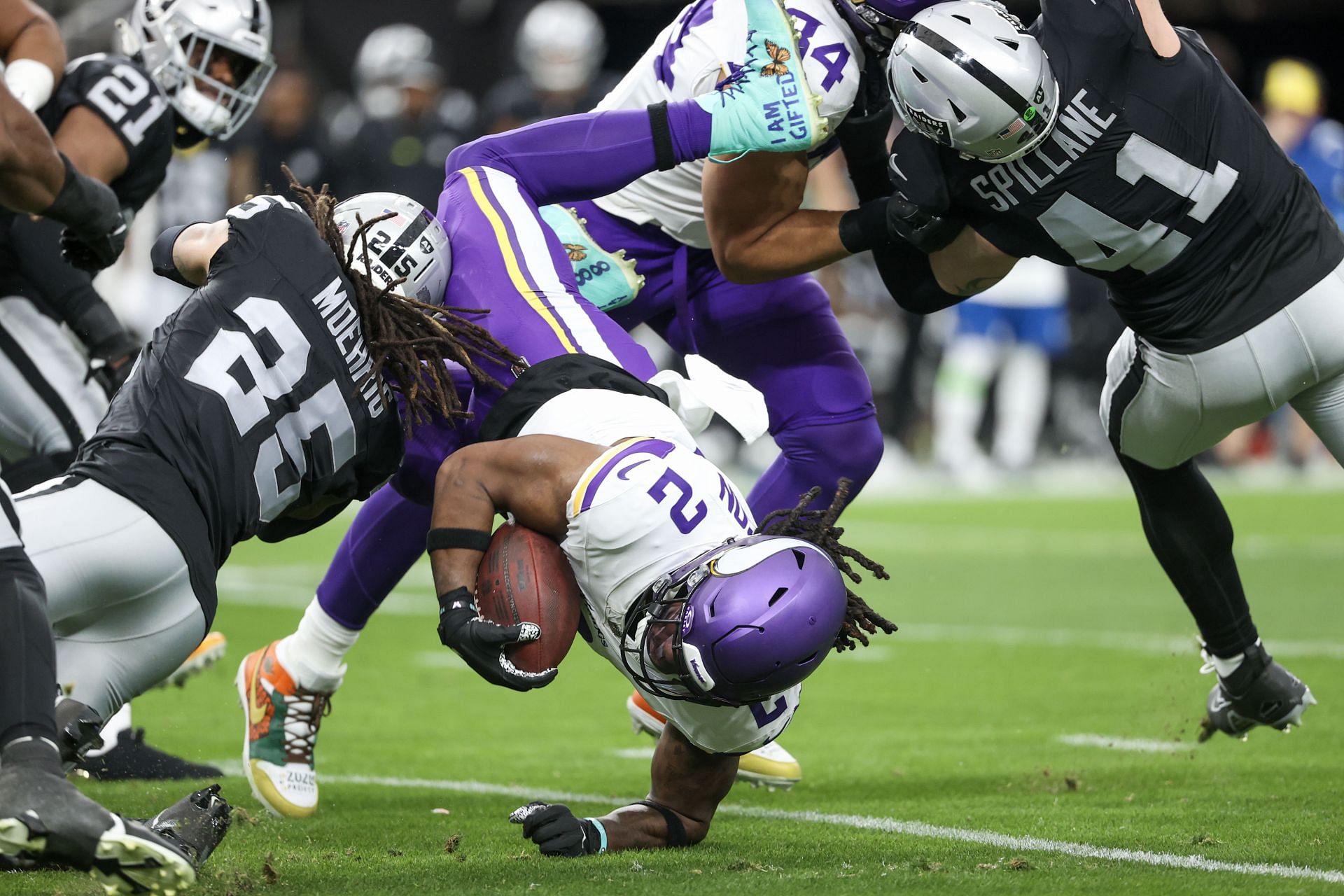 Alexander Mattison represents a downgrade at RB for the Las Vegas Raiders