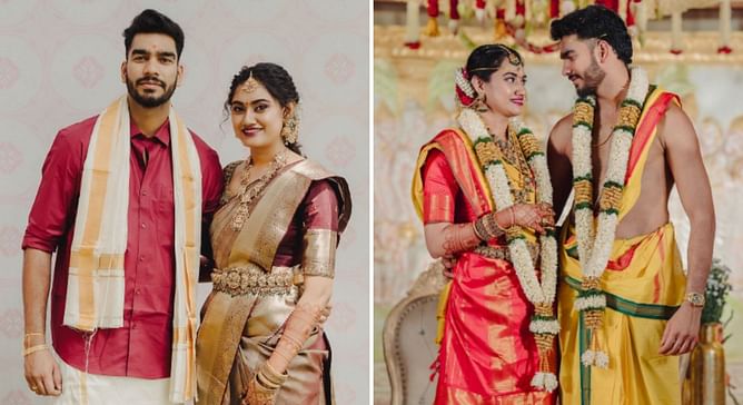 [In Pictures] “Everything I ever imagined” – KKR’s Venkatesh Iyer shares wedding pictures with wife Shruti