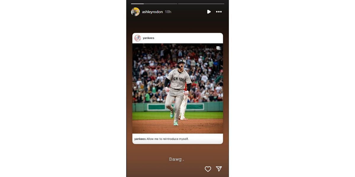 Ashley Rodon cheered for Alex Verdugo (Image Courtesy: Ashley Rodon/Instagram)