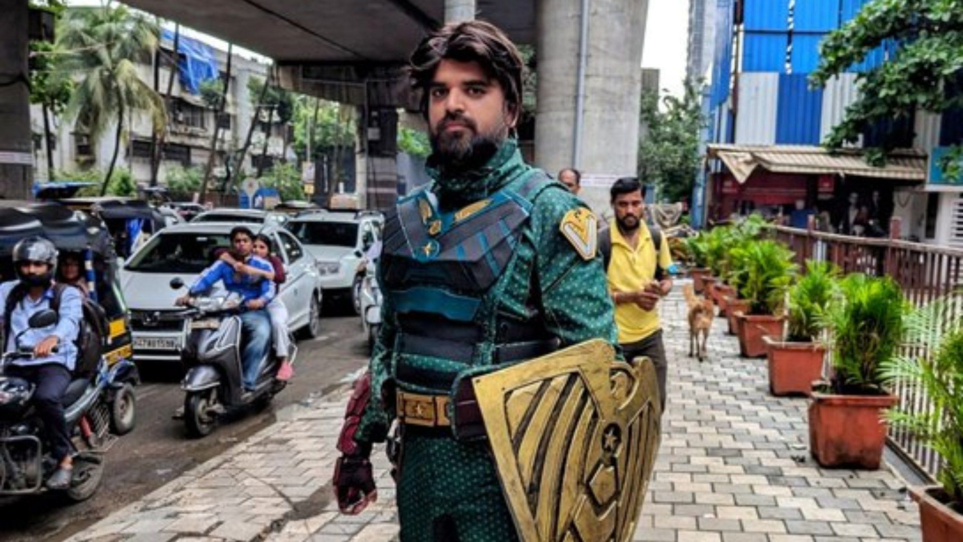 Indian Man Cosplays As Solider Boy From The Boys In Mumbai Streets, And 