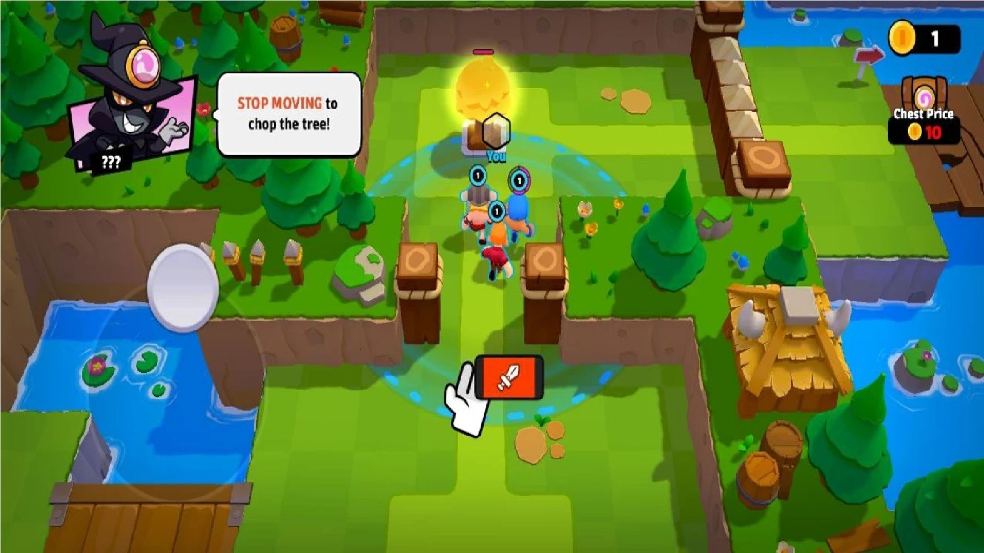 Cut the trees to win more gems (Image via Supercell)