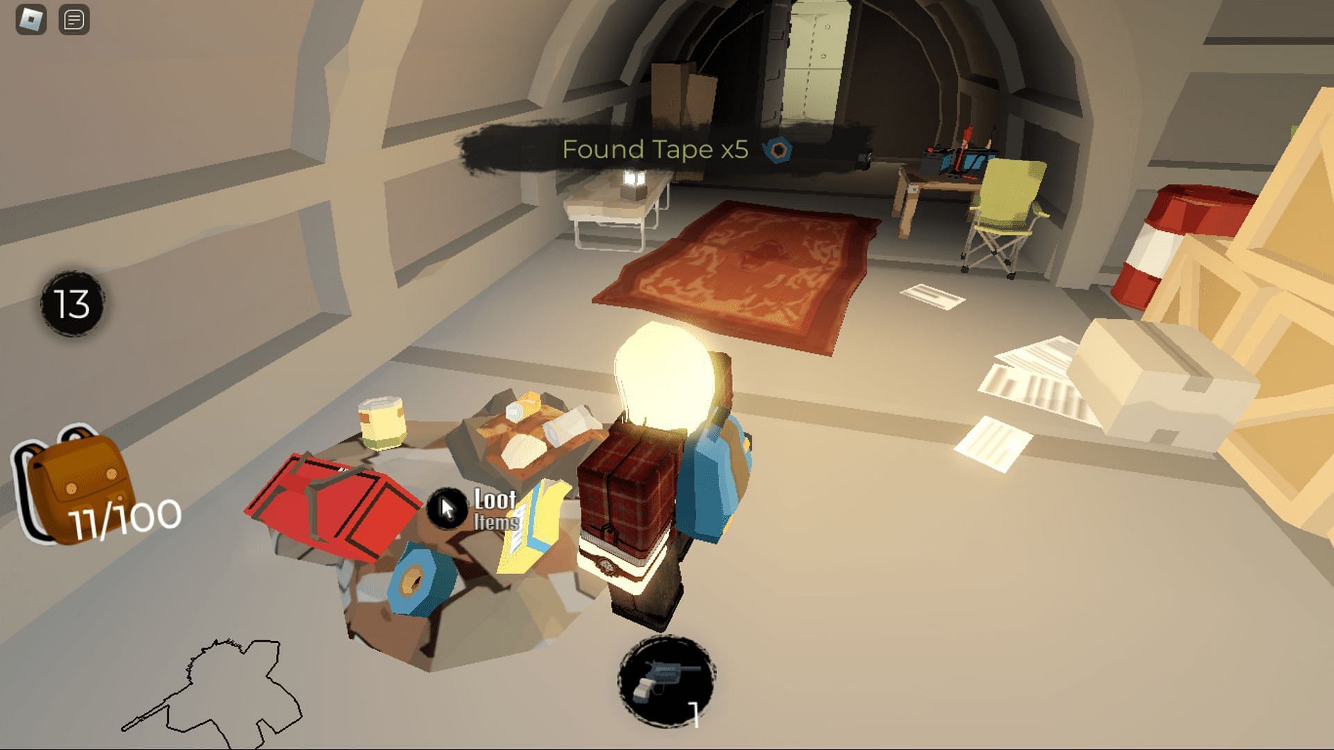 Gameplay screenshot from Survival Stories (Image via Roblox)
