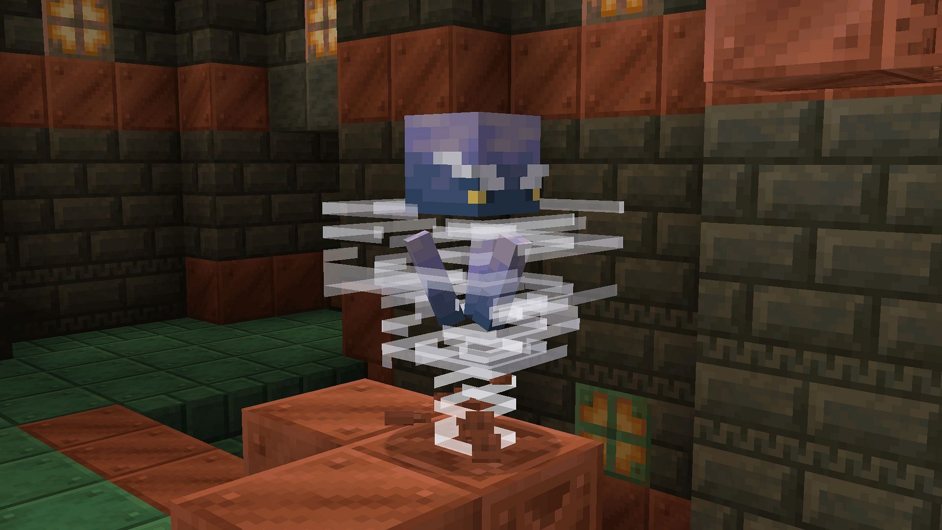 The breeze is one of the newly added mobs in Minecraft (Image via Mojang Studios || X/Minecraft)