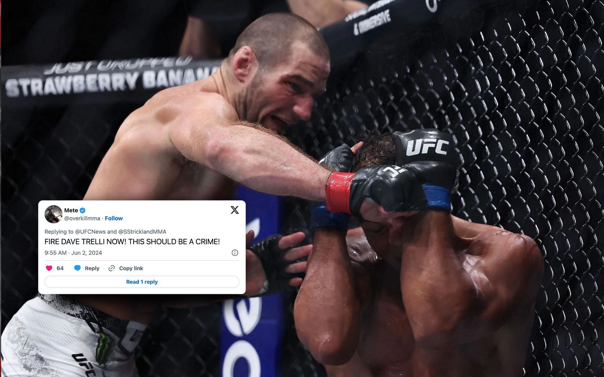 Fans react to UFC 302 co-main event scorecard. [Image courtesy: Getty Images]