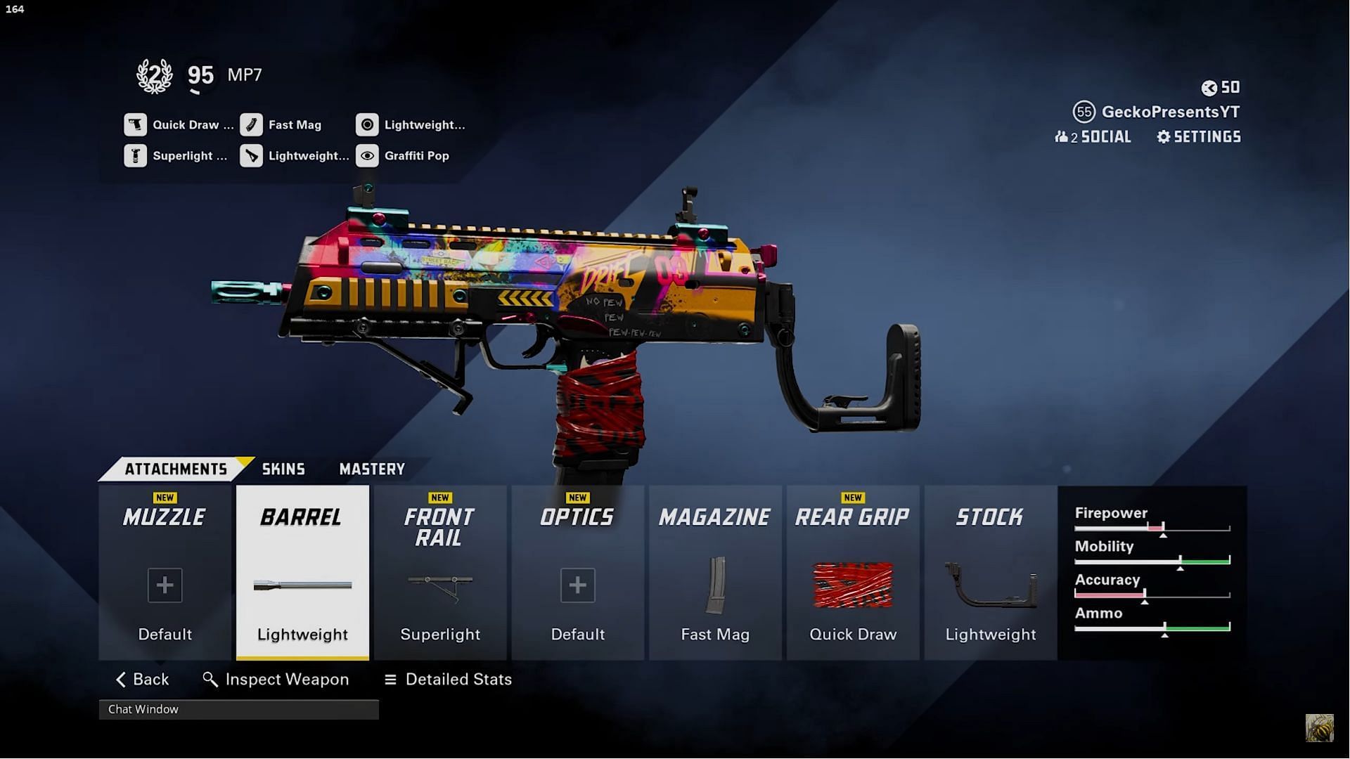 The fastest MP7 loadout in XDefiant (Image via YouTube/@Gecko Presents)