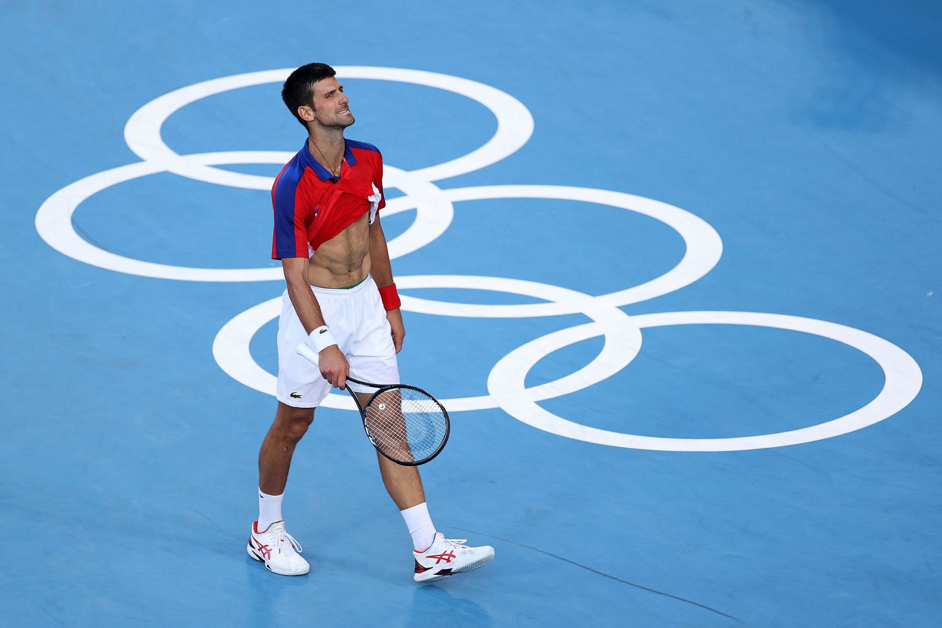 Novak Djokovic at the Tokyo Olympics