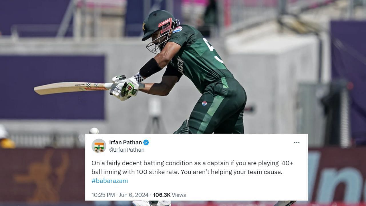 बाबर आज़म अपनी धीमी पारी की वजह से हुए ट्रोल (Photo: ICC)