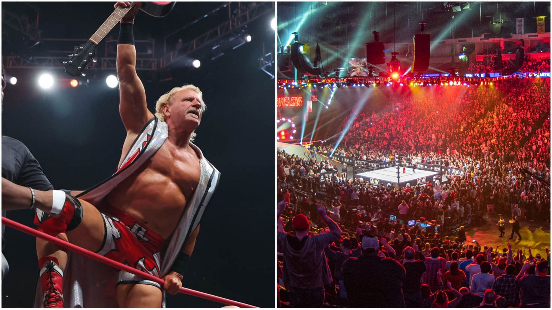 Jeff Jarrett poses on AEW Collision, AEW fans pack arena for Dynamite