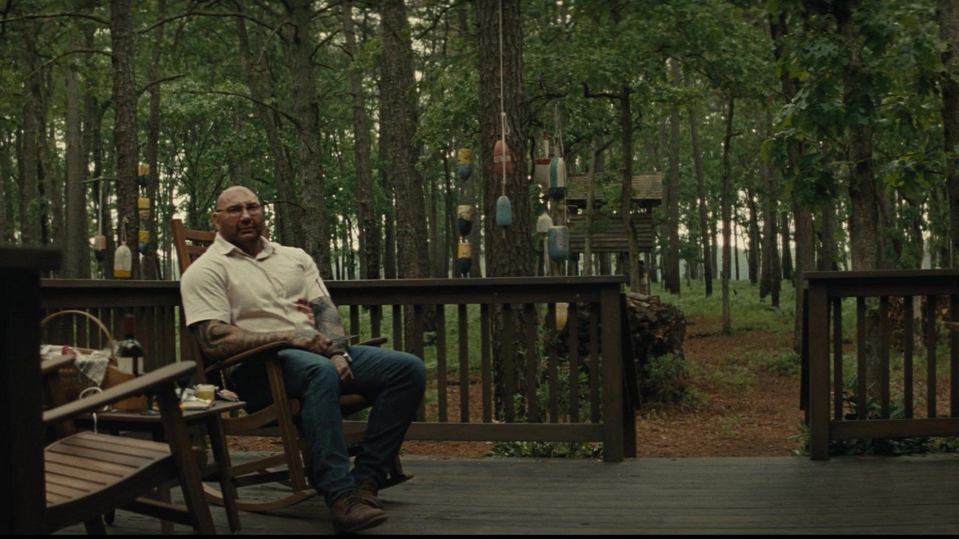 Dave Bautista as Leonard in Knock at the Cabin (Image via IMDb)