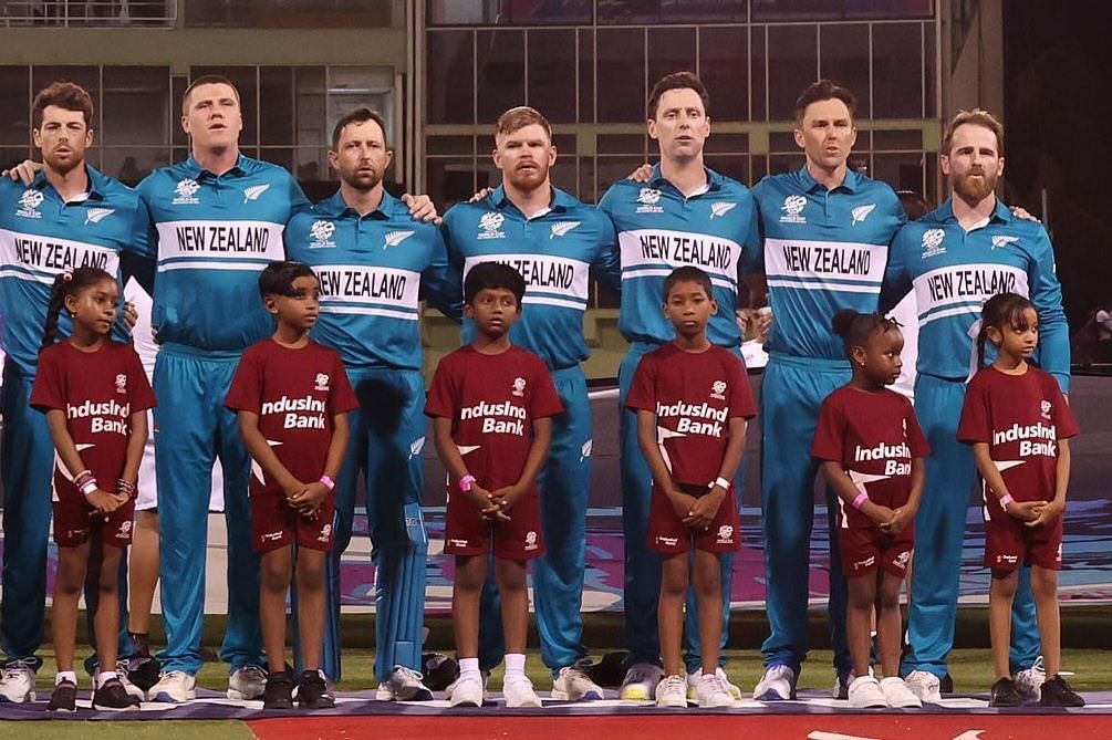New Zealand lost their opening game of the T20 World Cup against Afghanistan (Image via Instagram/@blackcapsnz)