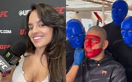Nina-Marie Daniele reacts to Alex Pereira's ceremonial weigh-in prep video: "Were those the spirits Jiri was talking about?"