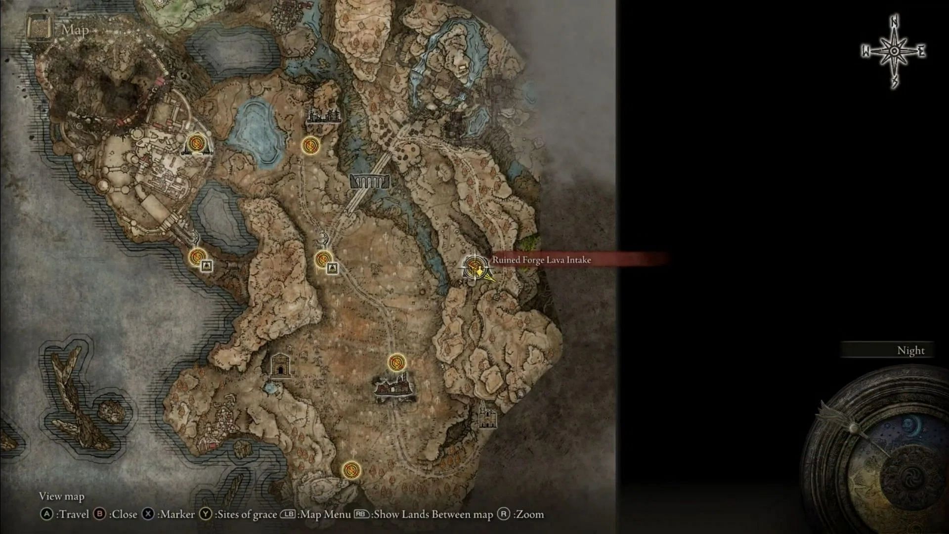 This is the location of the dungeon, where you&#039;ll find the dagger (Image via FromSoftware)