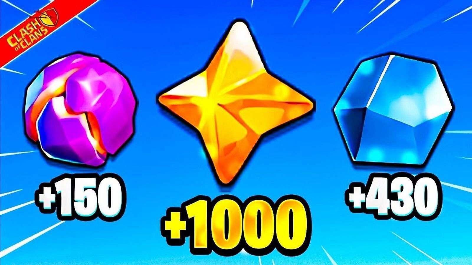 Three types of Ores (Image via Supercell || BDLegend - Clash of Clans/YouTube)