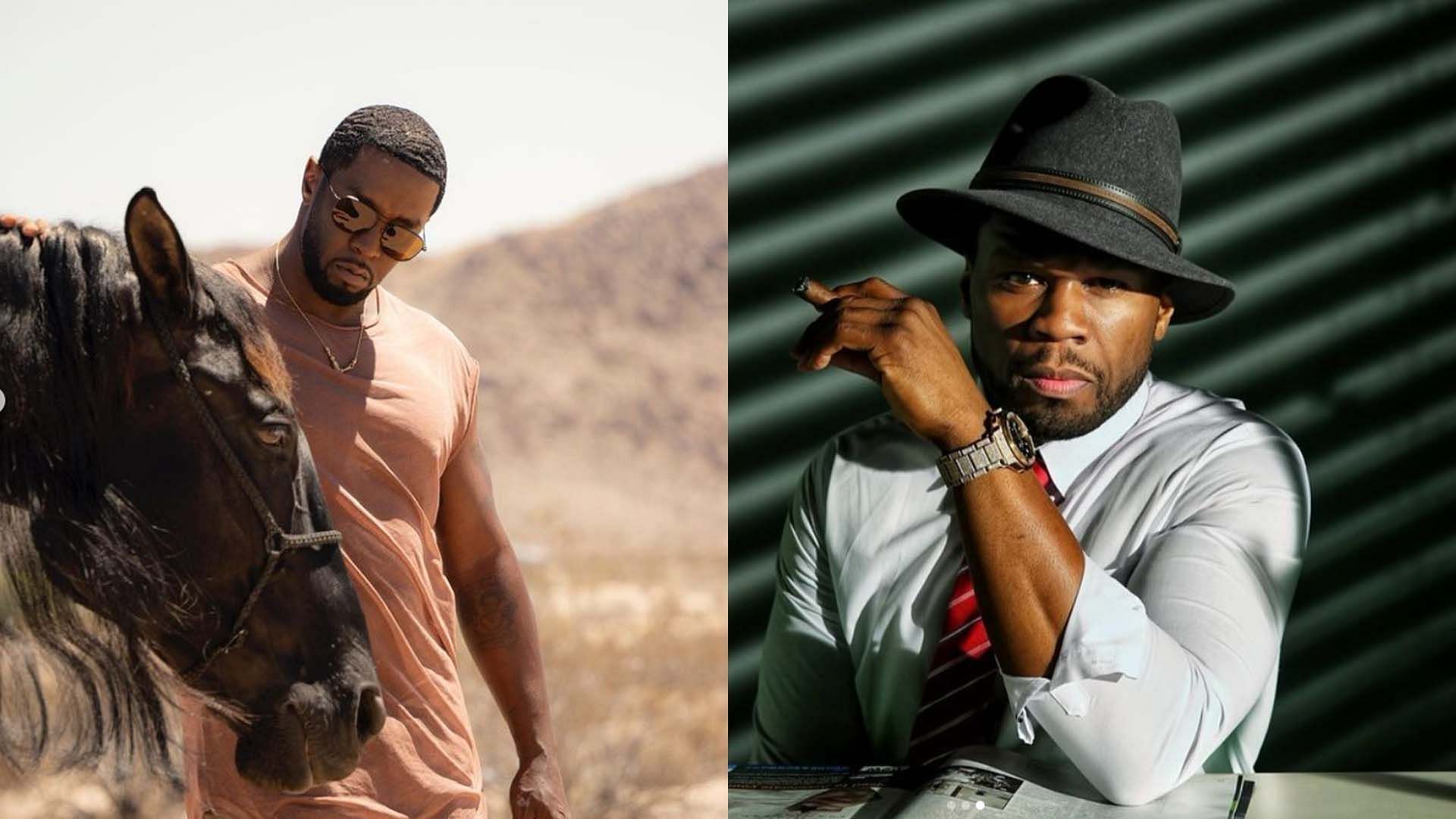 50 Cent empathizes with Diddy over legal dispute (Image via Instagram/ @diddy, !50cent)