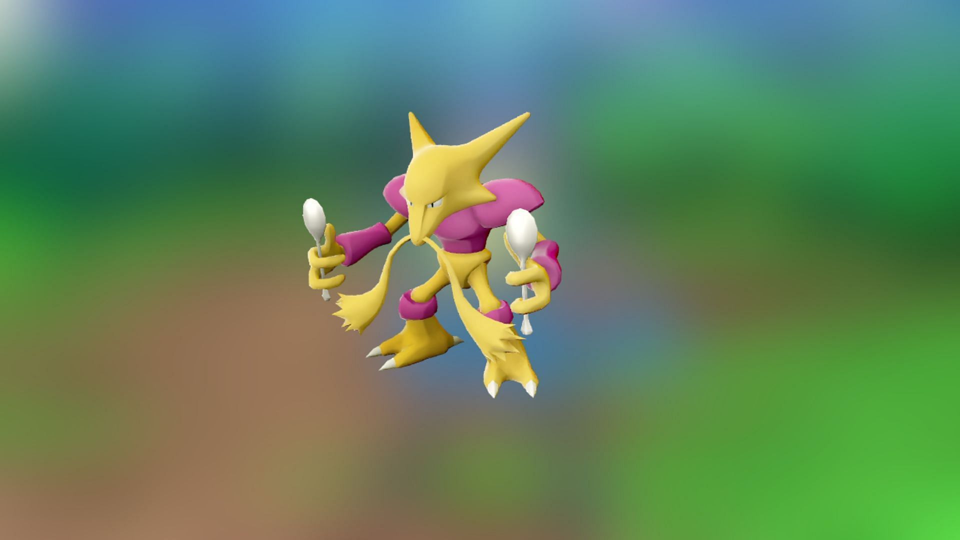 Shiny Alakazam in Pokemon GO (Image via TPC)