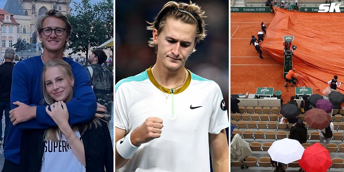 Sebastian Korda and girlfriend Ivana Nedved (Source: Instagram; Getty Images)