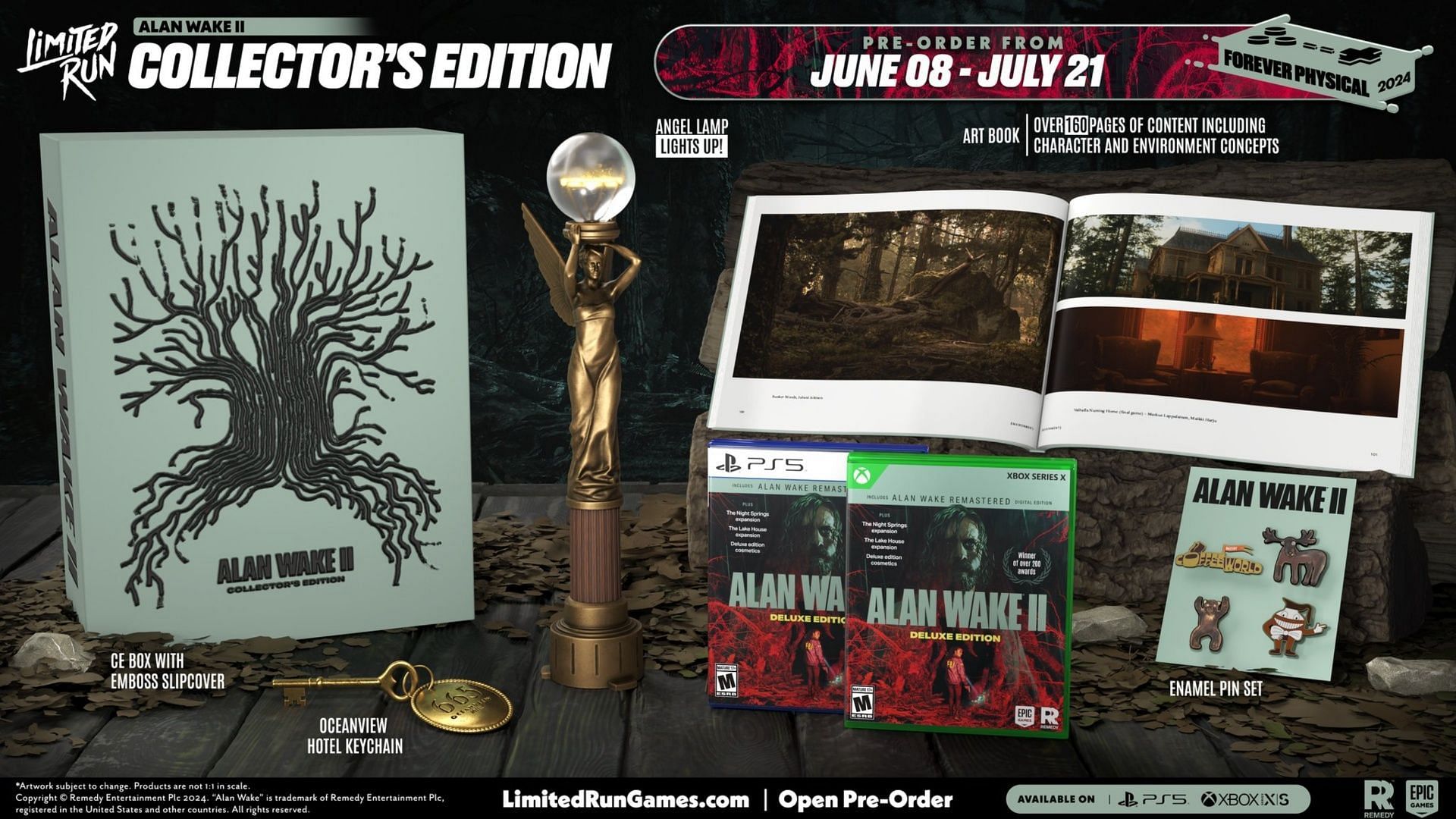 The Collector Edition is jam-packed full of great stuff for fans of the series (Image via Limited Run Games and Remedy Entertainment)