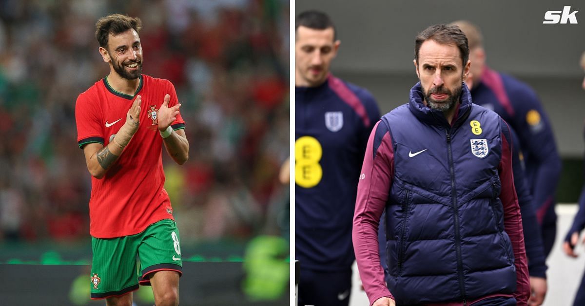 Bruno Fernandes reacts as England call-up 38-year-old to be part of Euro 2024 squad.