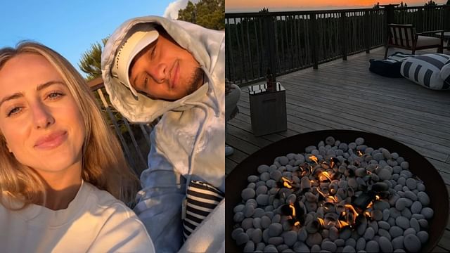 Patrick and Brittany Mahomes camping