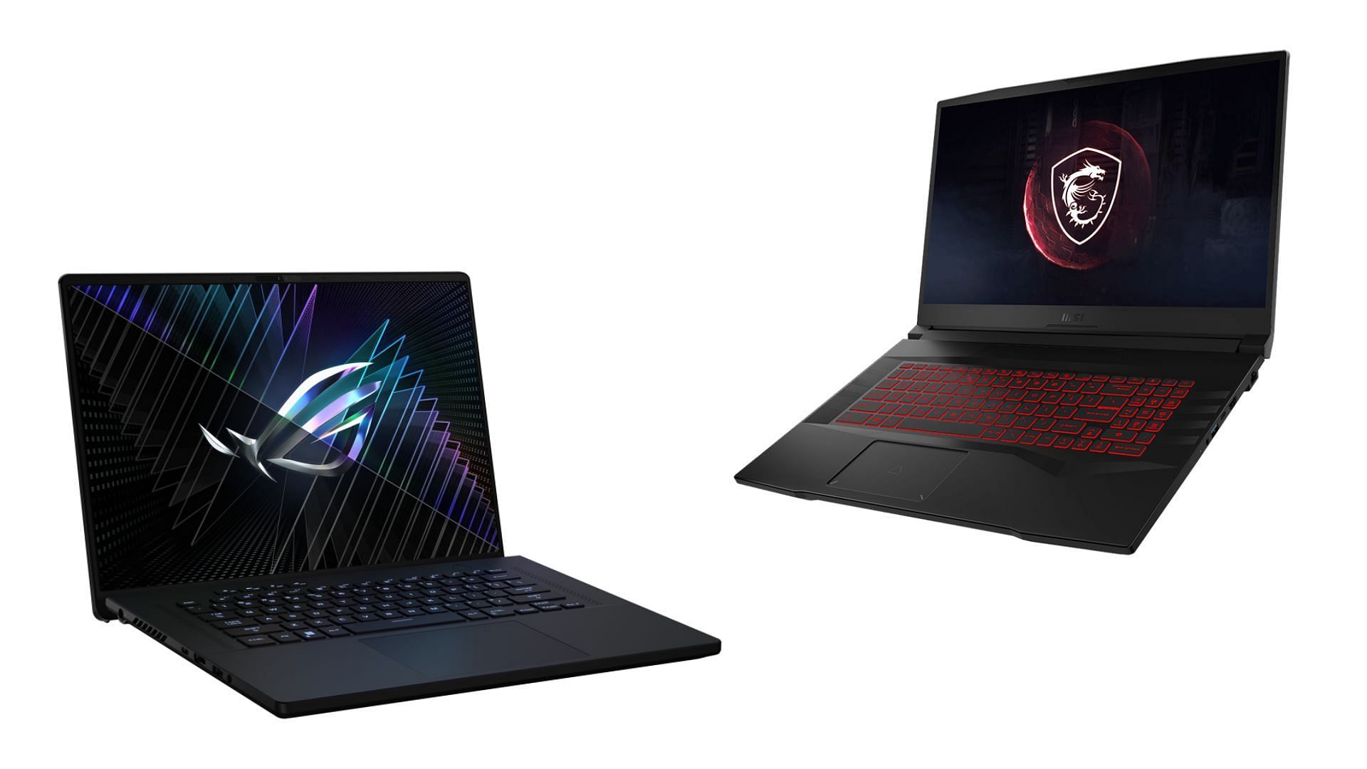 The Pulse and the Zephyrus are vastly different in specifications (Image via Asus, MSI)