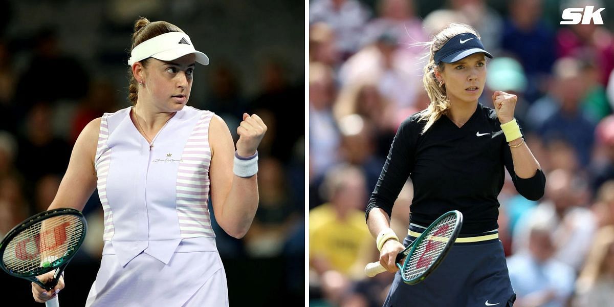 Jelena Ostapenko vs Katie Boulter is one of the second-round matches at the 2024 Rothesay International. (Photos: Getty)