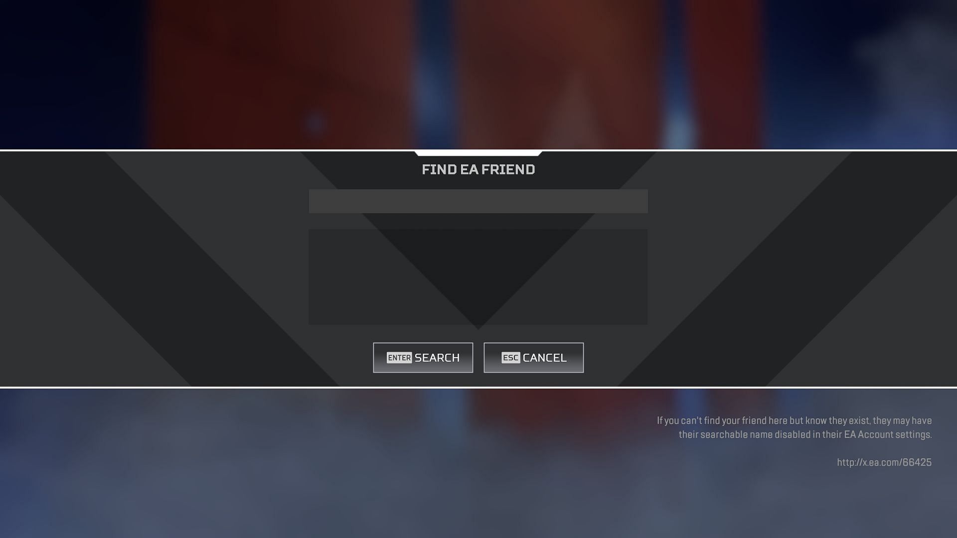 The Find Friend tab (Image via Electronic Arts)