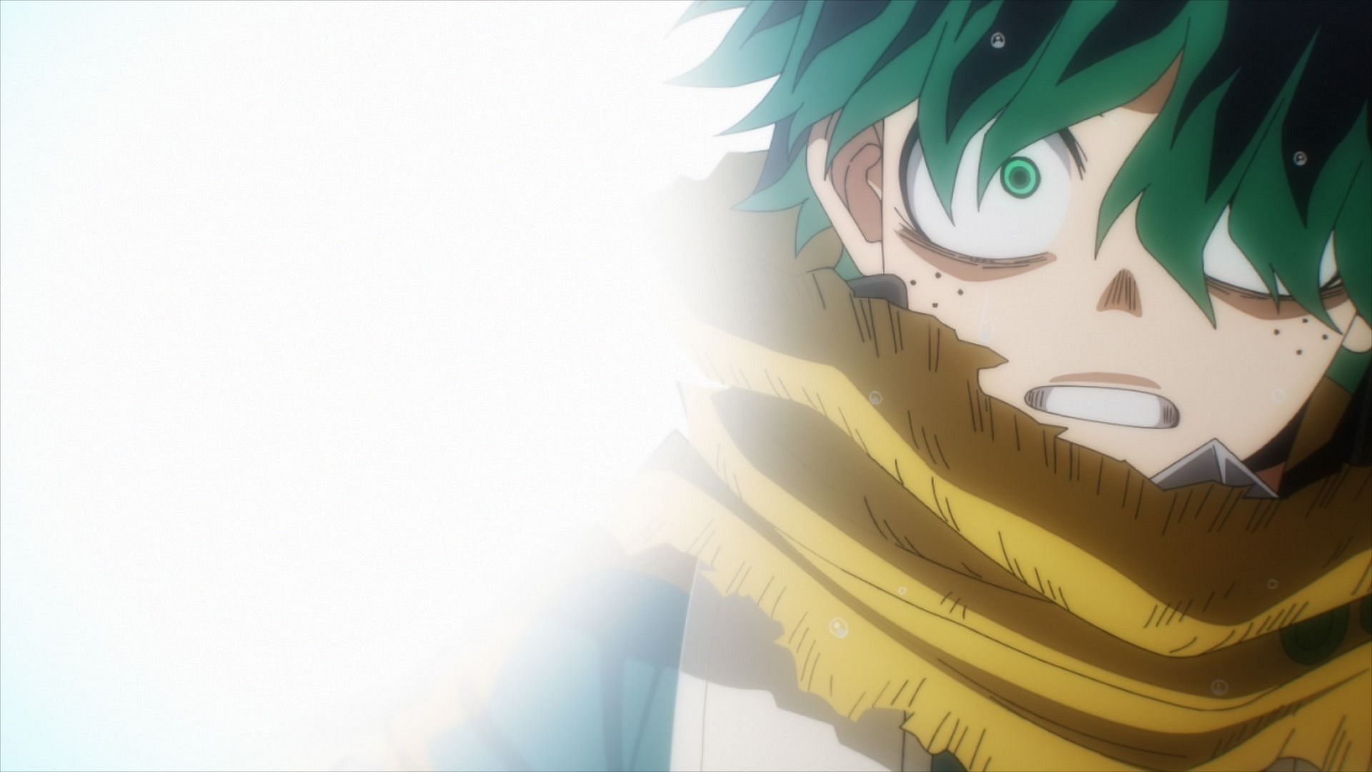 Izuku Midoriya as seen in the My Hero Academia anime (Image via BONES)