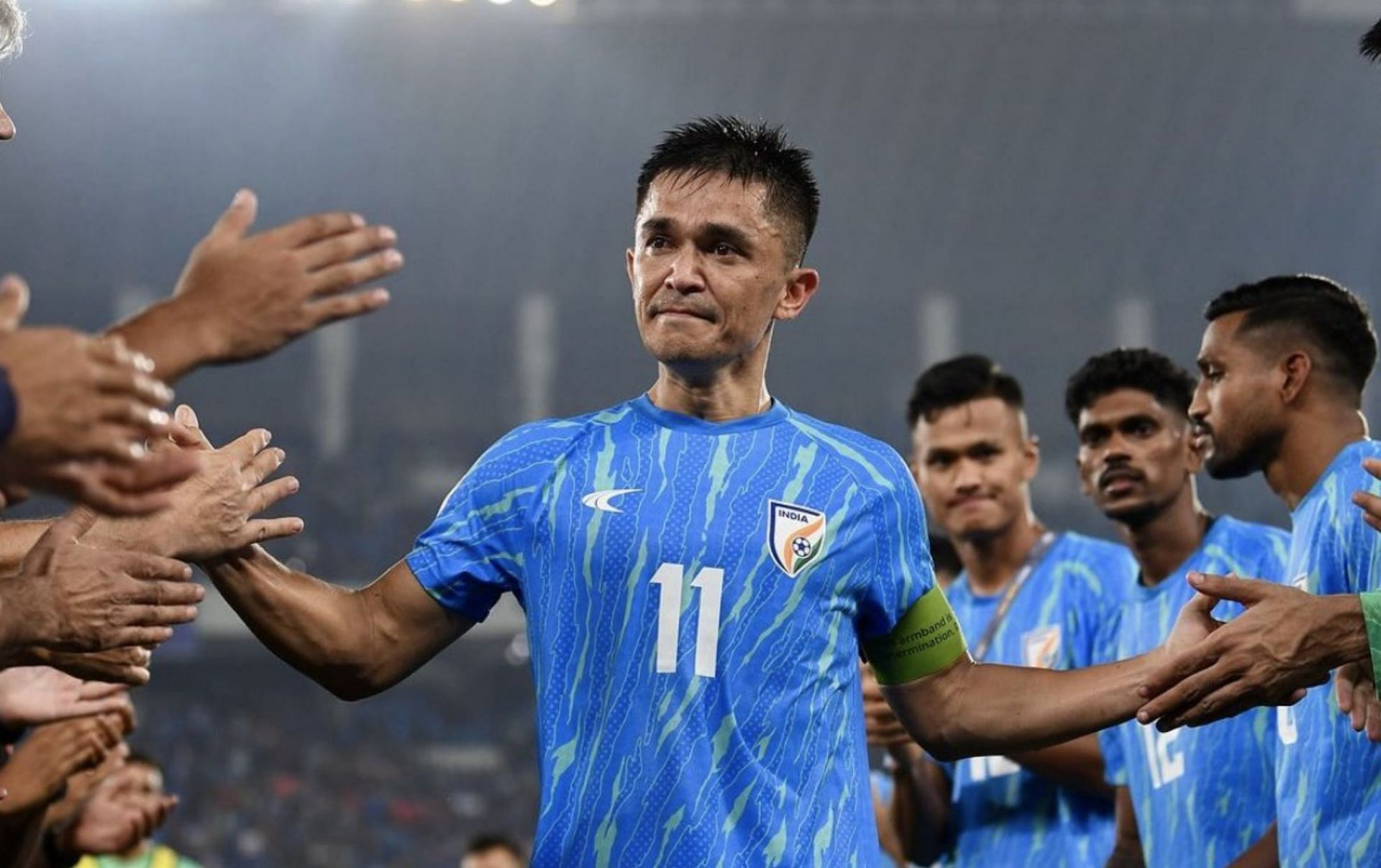 Indian legendary football Sunil Chhetri. (Credit: Indian Football/X)