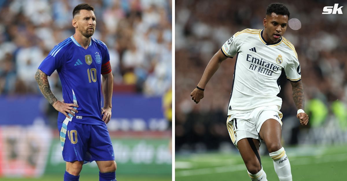 Lionel Messi and Rodrygo Goes (Image via Getty)