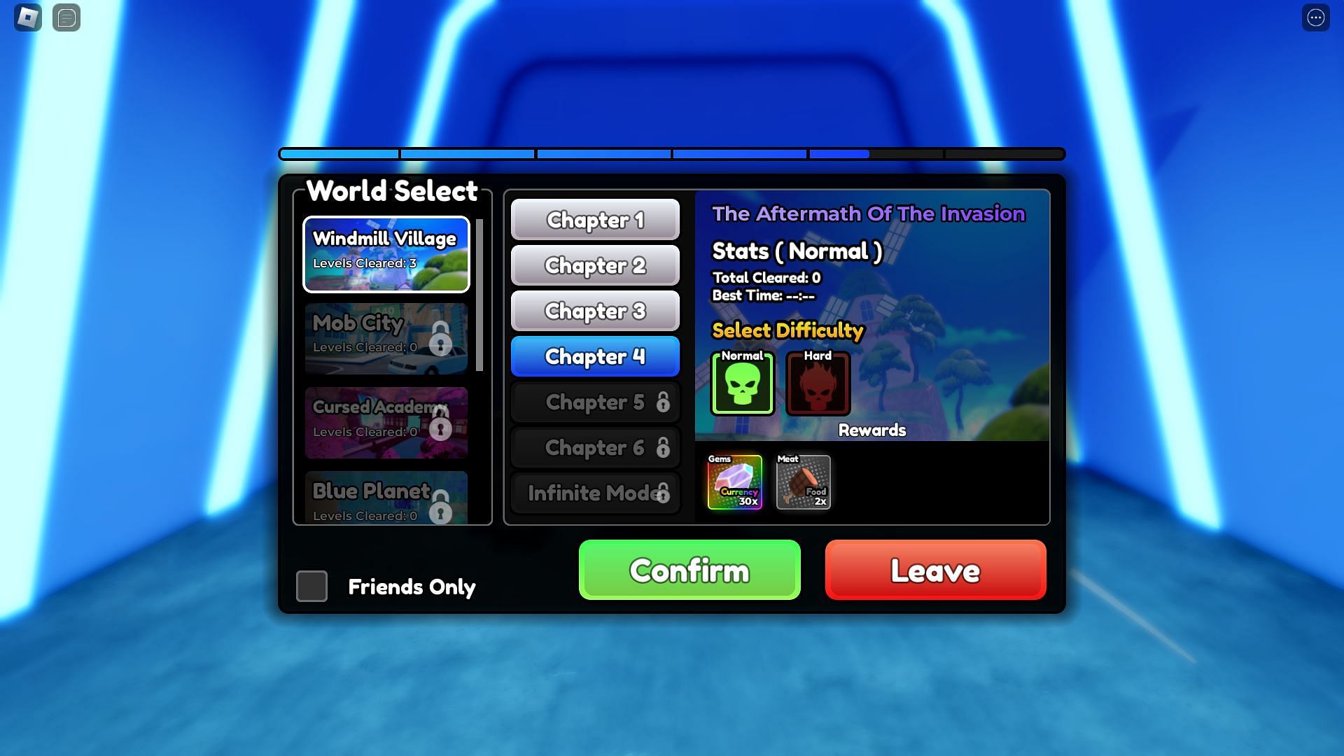 You can unlock Slime Spirit by clearing the Story Mode and being in the top 1-100 (Image via Roblox)