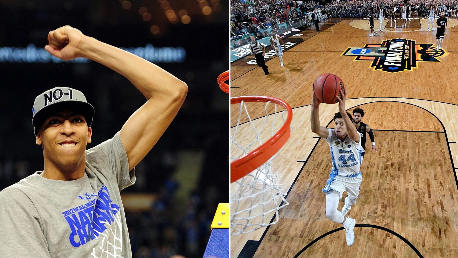 Anthony Davis of Kentucky and Justin Jackson of North Carolina each led their teams to NCAA titles. 