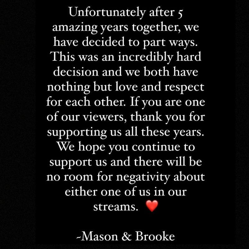 BrookeAB and Symfuhny announce breakup (Image via Instagram/@Brookeabb)