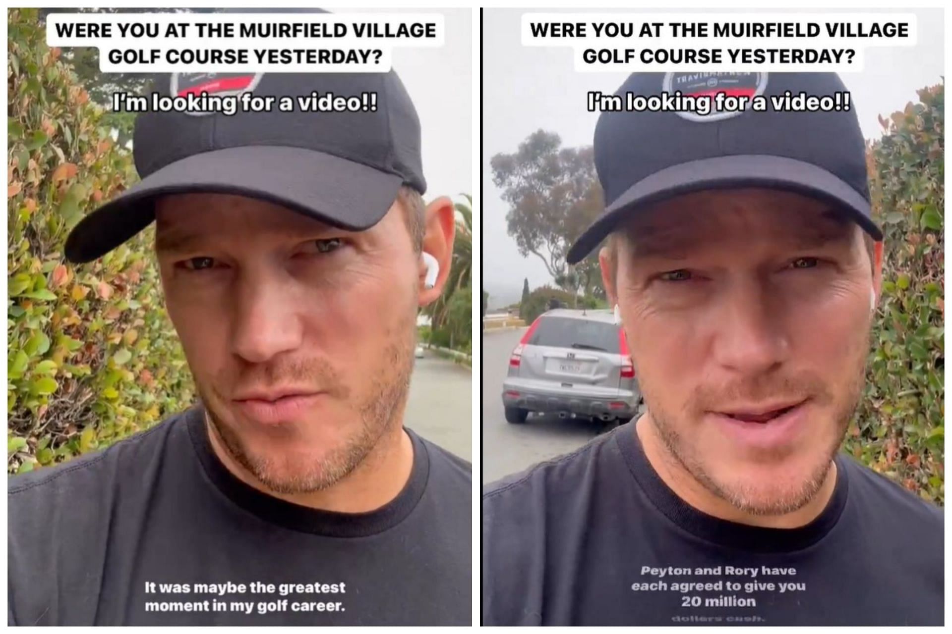 Chris Pratt asks fans to send the video of him making a birdie at Memorial Tournament Pro-Am