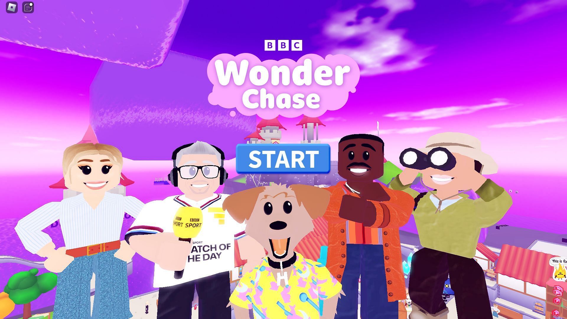 Getting all four UGCs in Wonder Chase (Image via Roblox)