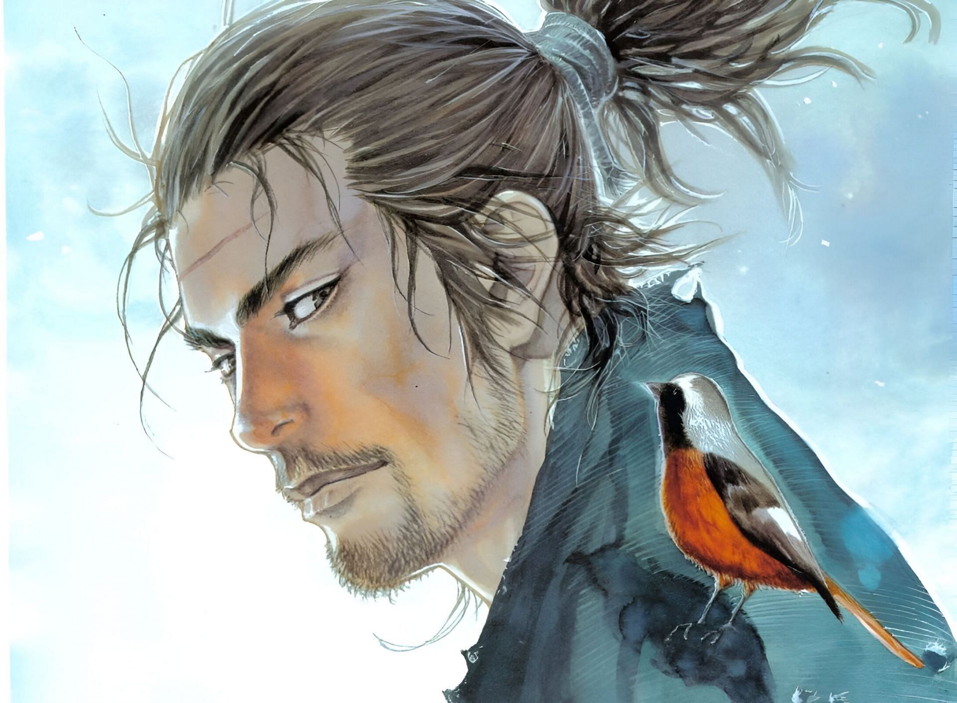 Musashi as seen in Vagabond (Image via Kodansha)