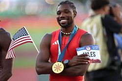 In Pictures: Noah Lyles shares glimpses from his blistering 100m run at US Olympic Track and Field Trials 2024