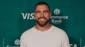 WATCH: Travis Kelce clinches home run derby victory at David Njoku's celebrity event