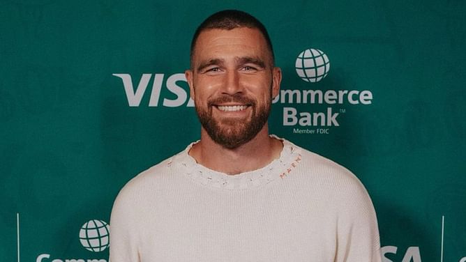 WATCH: Travis Kelce clinches home run derby victory at David Njoku's celebrity event