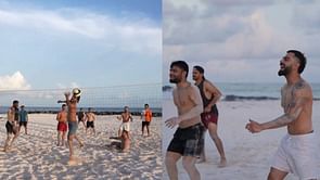 [Watch] Virat Kohli, Rinku Singh & others from the Indian contingent enjoy beach volleyball in Barbados during T20 World Cup 2024