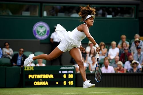 Naomi Osaka at the 2019 Wimbledon. (Photo: Getty)