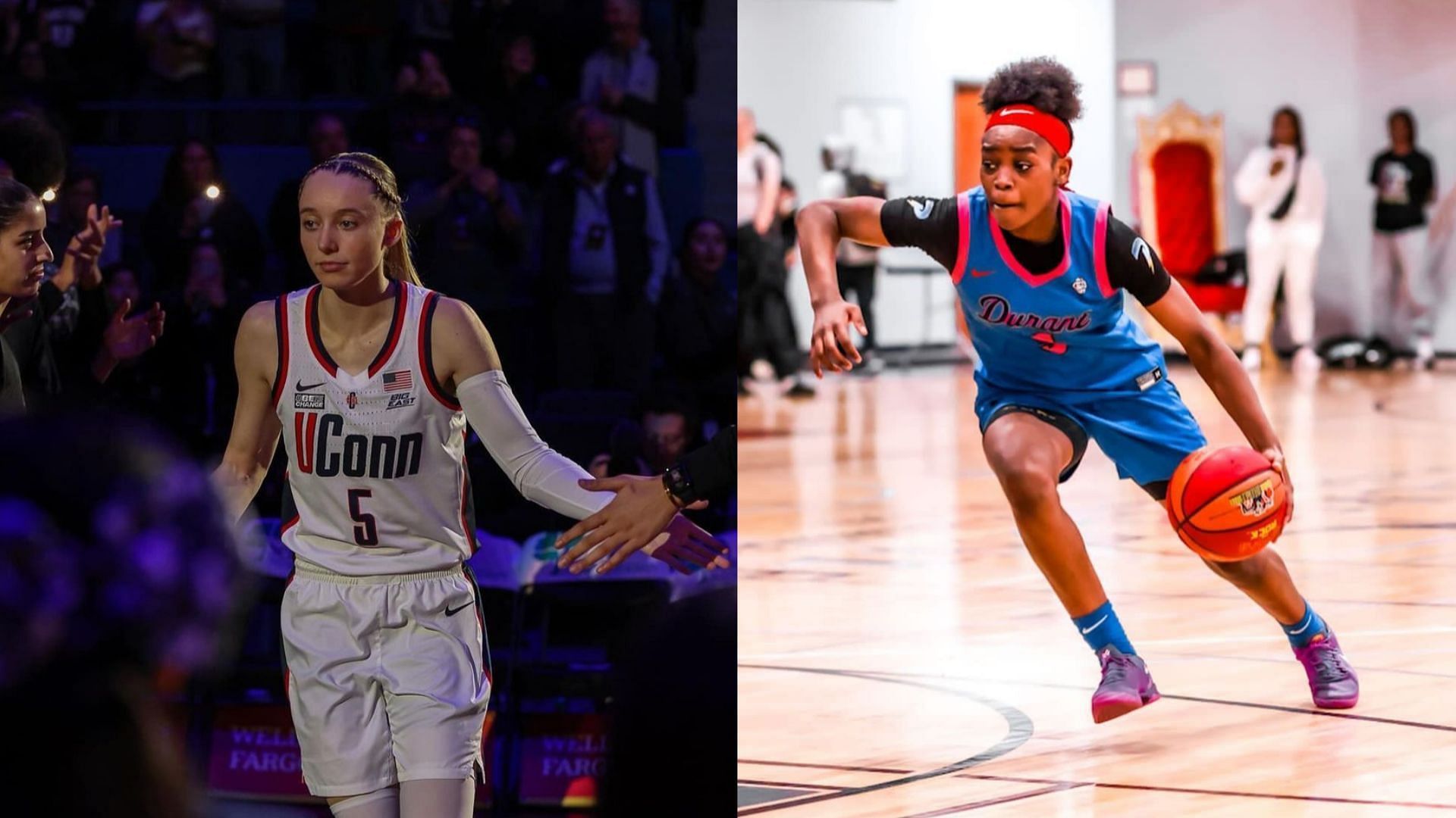 WATCH: UConn Star Paige Bueckers And Delaware Hooper Jezelle "GG" Banks ...